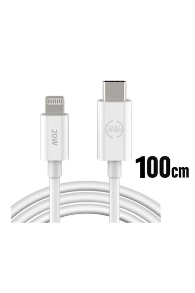 Subzero Apple Iphone 11 - 11 Pro - 11 Pro Max Hızlı Şarj Kablosu Type C - Ligtning Pd 20w 1 Metre ürün görseli 1