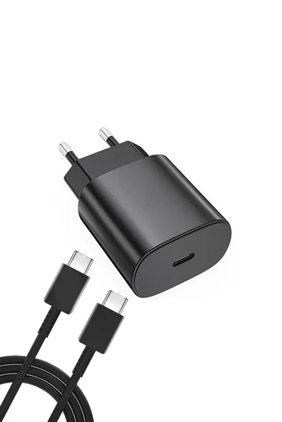 Subzero Samsung Galaxy A14 5g Uyumlu 25w Type-c To Type-c Hızlı Şarj Cihazı / Şarj Aleti Adaptör-SG47 - Resim 3