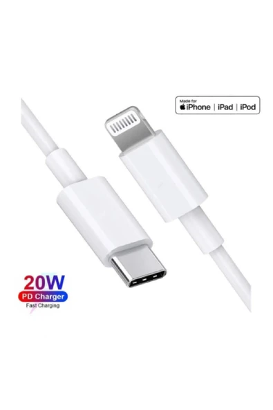Subzero Apple Iphone 11 - 11 Pro - 11 Pro Max Hızlı Şarj Kablosu Type C - Ligtning Pd 20w 1 Metre - Resim 3
