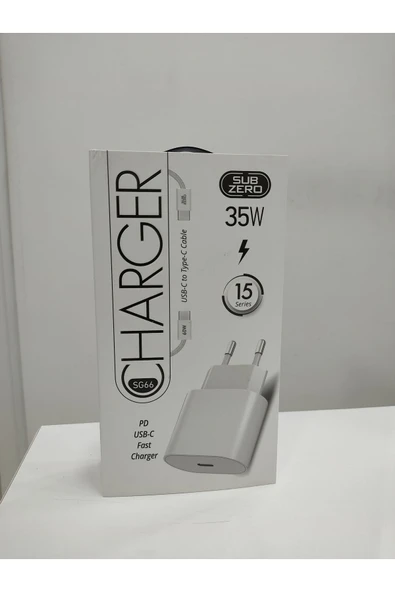 Subzero 35 Watt Type-c Şarj Aleti Iphone 15 Serisi Için ürün görseli 1