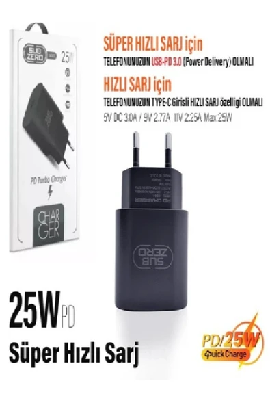 ceyhan iletişim Samsung Galaxy S23 FE Uyumlu SG63 25W Pd USB Ultra Turbo Fast Hızlı Şarj Başlığı Kafa - 3
