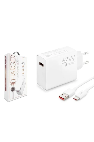 ekayaksesuar krorn Galaxy A32 Uyumlu SG51 67 Watt Hızlı Turbo Şarj Seti Kafa + Kablo krshopmix 811185 ürün görseli