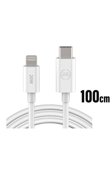 Subzero Apple Iphone 8 - Iphone 8 Plus Hızlı Şarj Kablosu Type-c - Ligtning Pd 20w 1 Metre