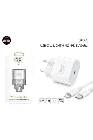 Subzero Iphone 13/13 Pro /13 Pro Max Uyumlu Sarj Cıhazı Seti