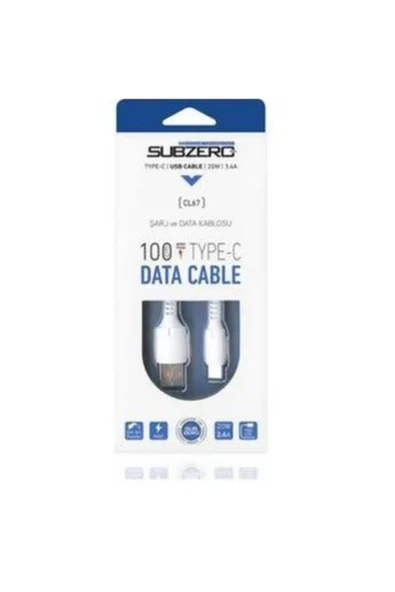 Subzero Samsung Galaxy A14 Uyumlu CL67 20W 3.4A TYPE-C / Usb Kablo 1 metre - Resim 3