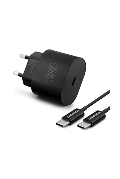 Subzero Sg47 25 Watt Pd Type-c To Type-c Siyah Şarj Aleti - Resim 2