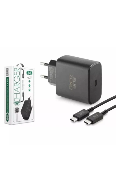 Subzero Yeni Nesil 45w Pd Type-c To Type-c (TURBO) Şarj Aleti ürün görseli