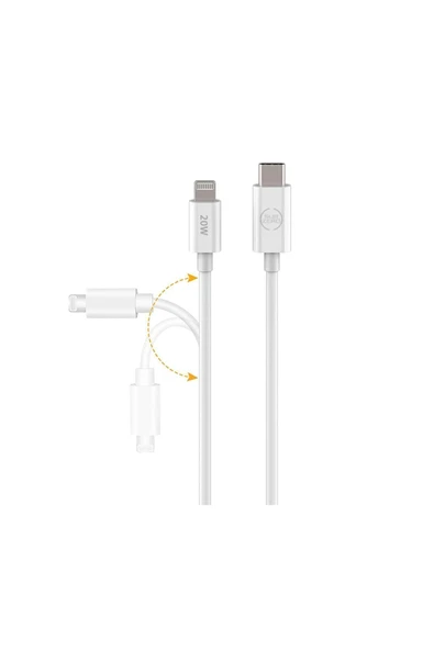 Subzero Apple Iphone 11 - 11 Pro - 11 Pro Max Hızlı Şarj Kablosu Type C - Ligtning Pd 20w 1 Metre - 2