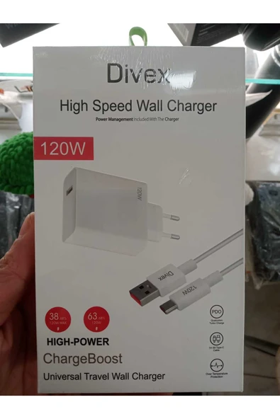 Subzero Trident A55 Uyumlu SG38 120W Type-C Kablolu Turbo Ev Tipi Şarj Aleti - Resim 2