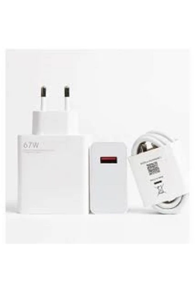 By Eber Mi 67w (WATT) Turbo Hızlı Şarj Cihazı Adaptör Kablo Seti Samsung Huawei Oppo Poco Uyumlu - 1