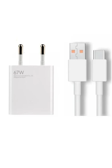 KancaStore Xiaomi 67 Watt Turbo Şarj Cihazı ve USB Type-C Şarj Kablosu ürün görseli