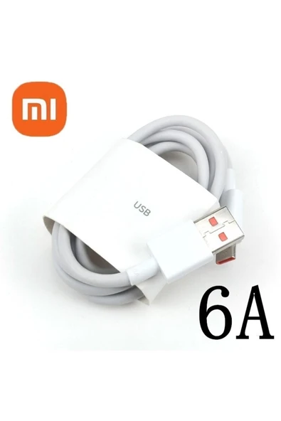 Fabul 67w Xiaomi Orijinal Şarj Başlığı Ve Mi Usb Kablo (TURUNCU UÇLU) Kutulu - Resim 2
