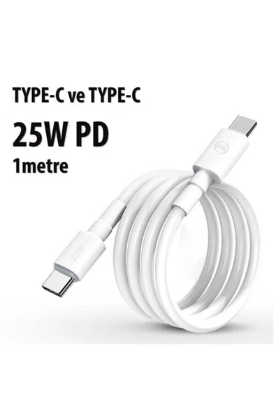 Subzero Poco F3GT Uyumlu 25W Pd Type-C Hızlı Şarj Data Kablosu 1mt ( Orginal Subzero ) - 2