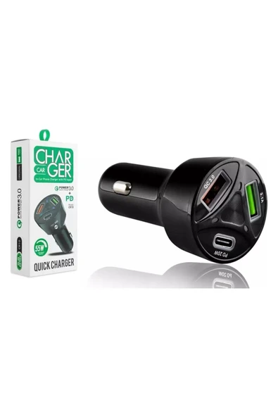 Subzero Cr10 3 Çıkışlı Çakmaklık Şarj Seti Usb Type-c Car Charger 55w 3.0a Hızlı Şarj Pd/qc - 3