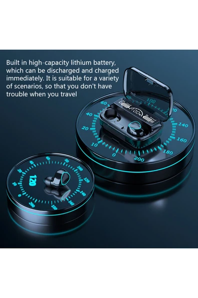Choice M10 Tws Kulaklıklar Kablosuz Led Ekran M10 Kulaklıklar Bluetooth Kulaklıklar - 3