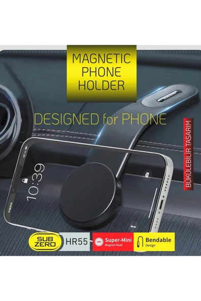 Subzero HR55 Magnetic 360 Derece Dönen Araç Telefon Tutacağı
