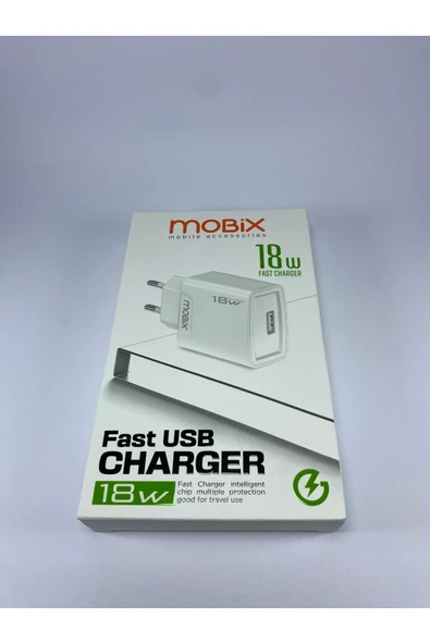 MOBİX Mobix 18 Watt Destekli Usbçıkışlı Şarj Başlığı