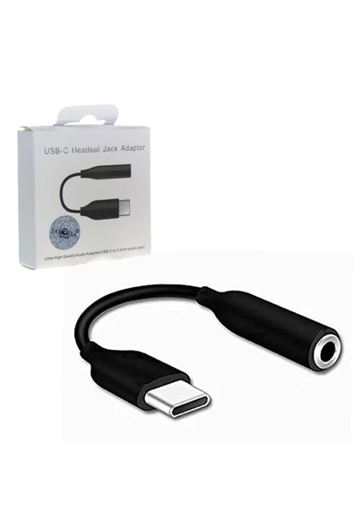 HASUN USB-C Headset Jack Adapter USB-C to 3,5mm audio jack - Resim 2