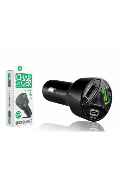 Subzero cr10 3 Çıkışlı 55w araç şarj başlığı