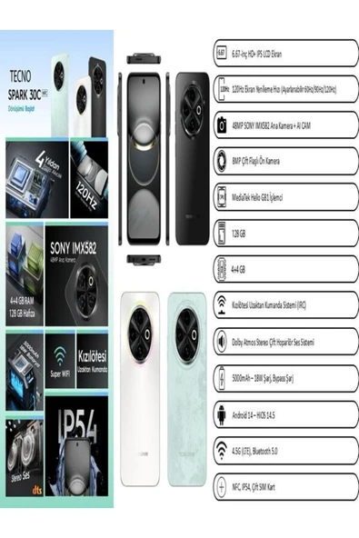 TECNO Spark 30c 8 Gb 128 Gb ( Türkiye Garantili) - 3