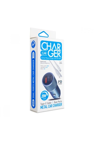 Subzero CR94 Pd| Usb Giriş 20W Pd Type-C Oto Şarj Aleti - 2