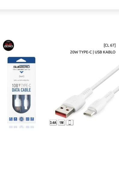 Subzero CL-67 HIZLI TYPE-C ŞARJ KABLOSU ürün görseli