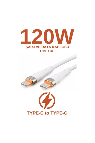 Subzero 120W Subzero CL39 Silicone 6A Hızlı Şarj Kablosu Uyumlu