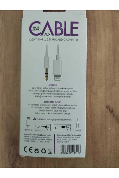 Subzero AUX LİGHTNİNG 100CM CABLE - 3