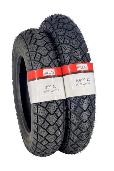 Billas Activa S-spacy-spontini-alpha Lastik 3/50-10 Ve 90/90-12 Takım Tl (TUBELESS - DUBLEKS) - 1