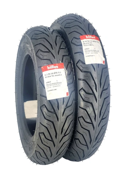Billas 350-10 VE 90/90-12 TAKIM TL (TUBELESS - DUBLEKS) ürün görseli