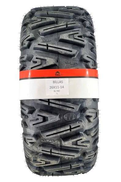 Billas ATV LASTİĞİ 26X11-14 TL (TUBELESS - DUBLEKS) - 2