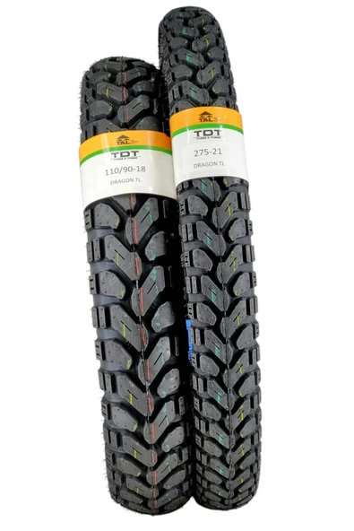 TDT TYRES 110/90-18 VE 275-21 TL (TUBELESS - DUBLEKS) LASTİK TAKIMI - 2