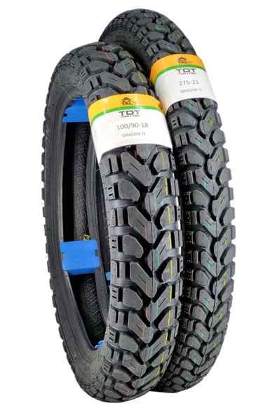 TDT TYRES 100/90-18 Ve 275-21 Tl Dubleks Lastik Set ürün görseli