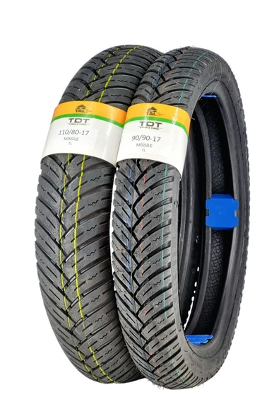 TDT TYRES 110/80-17 VE 90/90-17 LASTİK TAKIMI TL (TUBELESS - DUBLEKS) - Resim 3
