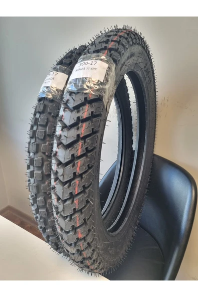 RALCO TYRES Kuba X Boss, 300-17 Tt Ve 275-17 Tt Tubetype Lastik Set
