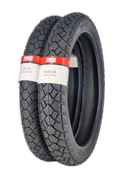 Billas KIŞLIK LASTİK 90/90-18 VE 275-18 TAKIM TL (TUBELESS - DUBLEKS) - 3