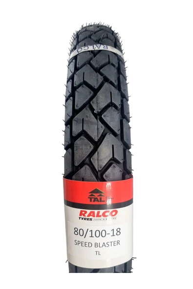 RALCO TYRES 80/100-18 TL (TUBELESS - DUBLEKS) MOTOSİKLET LASTİĞİ - 1