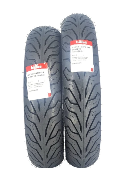 Billas 350-10 VE 90/90-12 TAKIM TL (TUBELESS - DUBLEKS) - Resim 2
