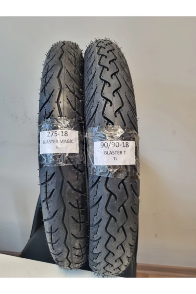 RALCO TYRES Honda Cbf 150/cb 125e, Küba Tk03, Mondial, Kanuni, 275-18 Ve 90/90-18 Tl Dubleks Lastik Set