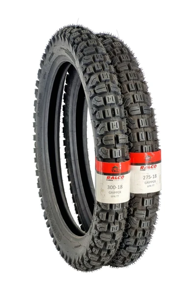 RALCO TYRES CG Dişli Lastik Seti 300-18 ve 275-18 (TT-İç lastikli Tip) ürün görseli