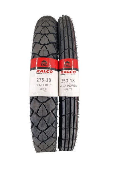 RALCO TYRES Cg Motor, 300-18 Ve 275-18 Tt Tubetype Lastik Set - Resim 3