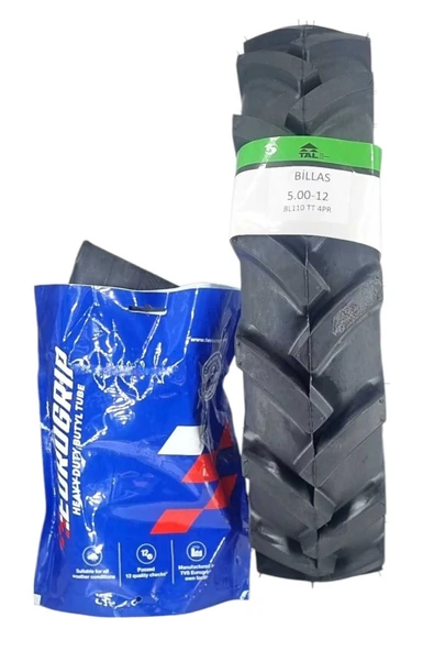Billas 500-12 ÇAPA LASTİK +İÇ LASTİK SET (5.00-12 4KAT 62A6) - 2