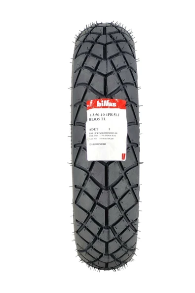 Billas MOTOSİKLET LASTİK 350-10 TL (TUBELESS - DUBLEKS) - 2
