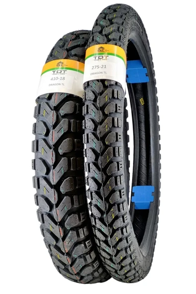 TDT TYRES Kawasaki Klx150, 410-18 Tl Ve 275-21 Tl Dubleks Lastik Set - Resim 3