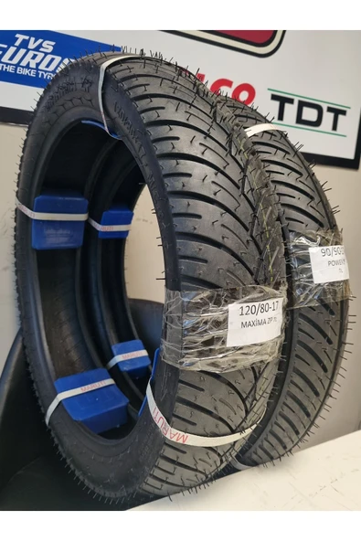 MARUTİ TYRES Rks Titanic 150  Uyumlu ÖN VE ARKA LASTİK TAKIMI 90/90-17 , 120/80-17 MAXİMA ZP - Resim 3