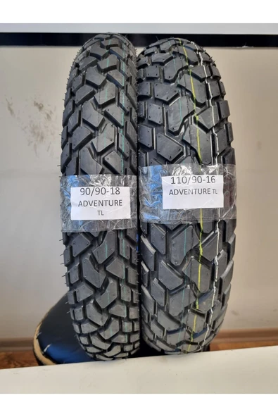 TDT TYRES SET ön ve arka Kanuni Seyhan 150c, Suzuki Gn125 ,mondial Kt 125 90/90-18 VE 110/90-16 ürün görseli