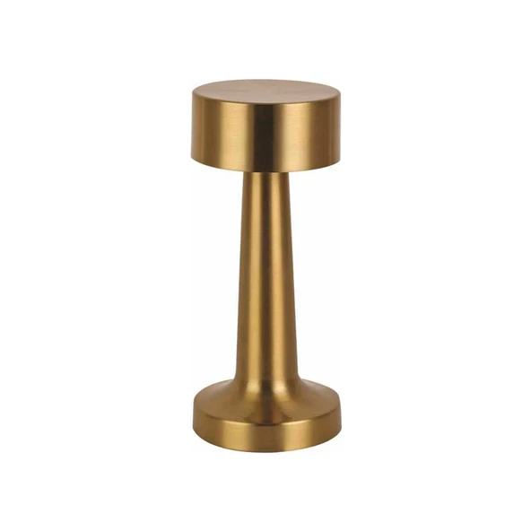 FL-8058 Meriç LED Dekoratif Şarjlı Masa üstü Lambası dokunmatik 3 farklı renk ayarı lamba Gold