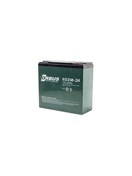 12 VOLT 24 AMPER JEL ORBUS MOTOSİKLET AKÜSÜ 181*77*170 mm.6,6 kg.