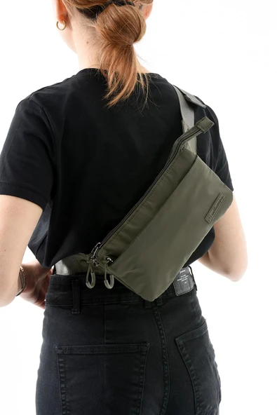 Çok Cepli Bel Çantası Unisex Haki (Model: 571-13-9R) - 3