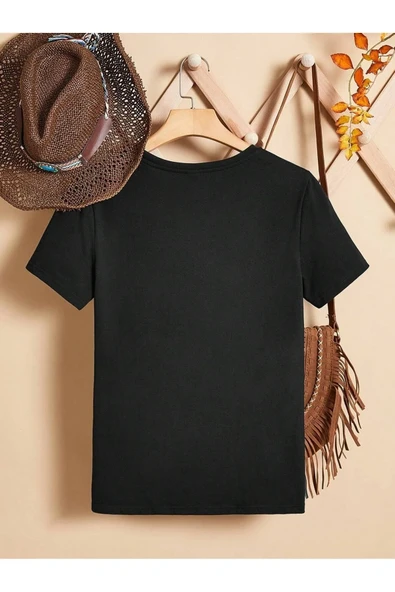 Unisex Üç Kalpli Tasarım Basklı Tshirt - Resim 9